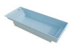 Piscine Coque PLAGE 850 VOLET